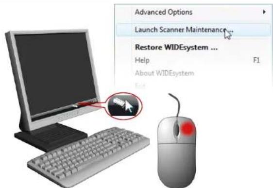 Contex XD2490 - Launch the scanner maintenance gram - 1