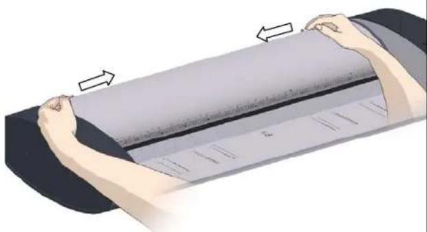 Contex XD2490 - Open the scanner lid – less the lid release buttons - 1