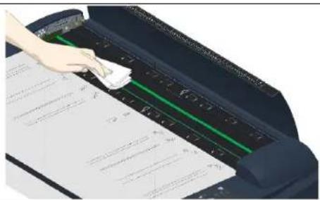 Contex HD4250 - Clean the glass-plate - 2