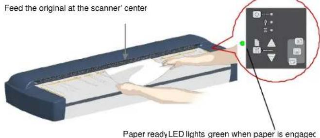 Contex HD4250 - Load, face down, at the scanner's center - 1