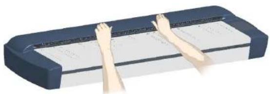 Contex HD3650 - Close the scanning area lid. - 1