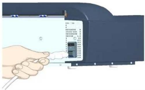 Contex HD3650 - Connect the power cable to the scanner - 1