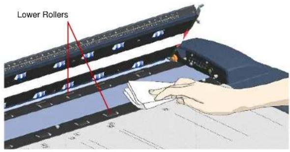 Contex HD3650 - Clean the lower rollers - 2