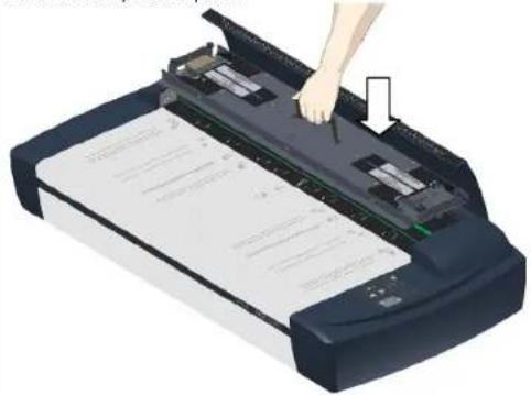 Contex HD3650 - Reinsert the pressure platen and close the lid - 1