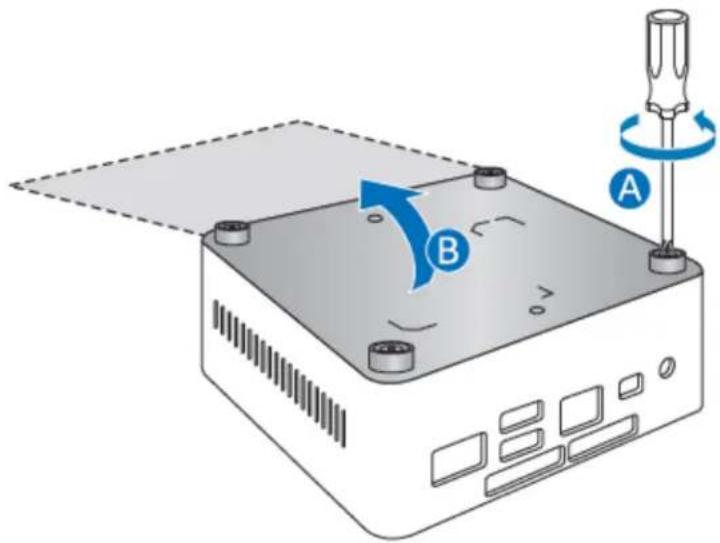INTEL NUC5I7RYHR - Open the Intel NUC Chassis - 1