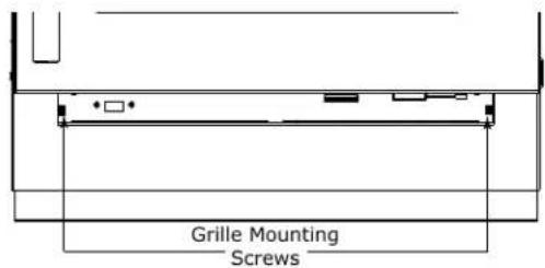 U-Line Wine Captain -3024ZWCS-01A - Removing the grille (plinth strip/base fascia) - 1