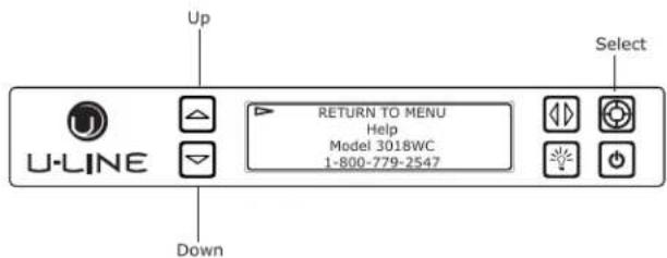 U-Line Wine Captain -3024ZWCS-01A - To restore settings to their factory default: - 1