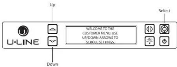 U-Line Wine Captain -3024ZWCS-01A - CUSTOMER MENU - 1