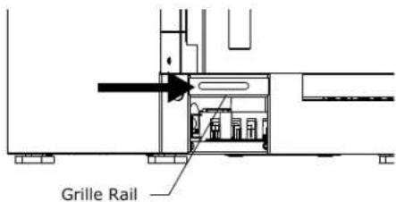 U-Line Wine Captain -3024ZWCS-01A - Removing the grille (plinth strip/base fascia) - 2
