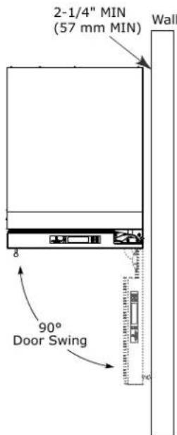 U-Line Wine Captain -3024ZWCS-01A - Door Swing - 2