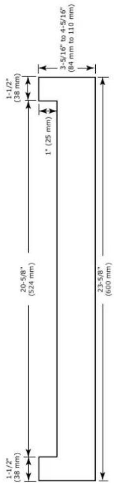 U-Line Wine Captain -3024ZWCS-01A - PREPARE AND INSTALL INTEGRATED GRILLE (PLINTH STRIP/BASE FASCIA) - 2