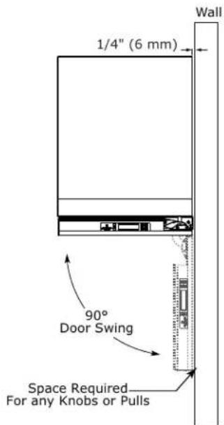 U-Line Wine Captain -3024ZWCS-01A - Door Swing - 1
