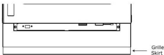 U-Line Wine Captain -3024ZWCS-01A - ADJUSTING GRILLE (PLINTH STRIP/BASE FASCIA) - 1