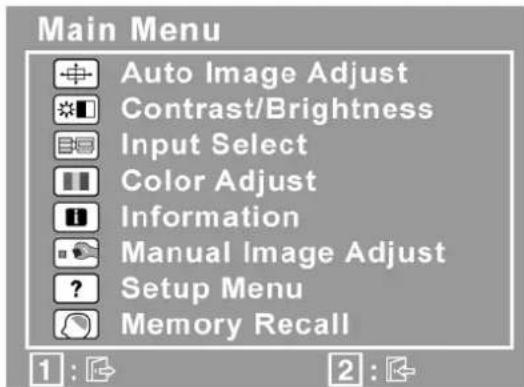 VIEWSONIC VA2231wm - Do the following to adjust the display setting: - 2