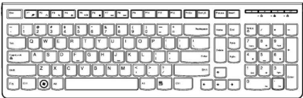 LENOVO Essential C325 - Wired keyboard - 1