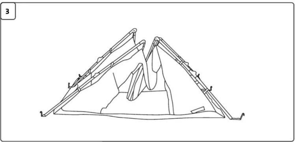 Black Wolf Turbo Lite Plus 240 - TURBO LITE PLUS TENT PITCHING INSTRUCTIONS - 3