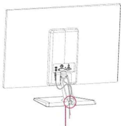 LG IPS224T - Using the cable holder - 1