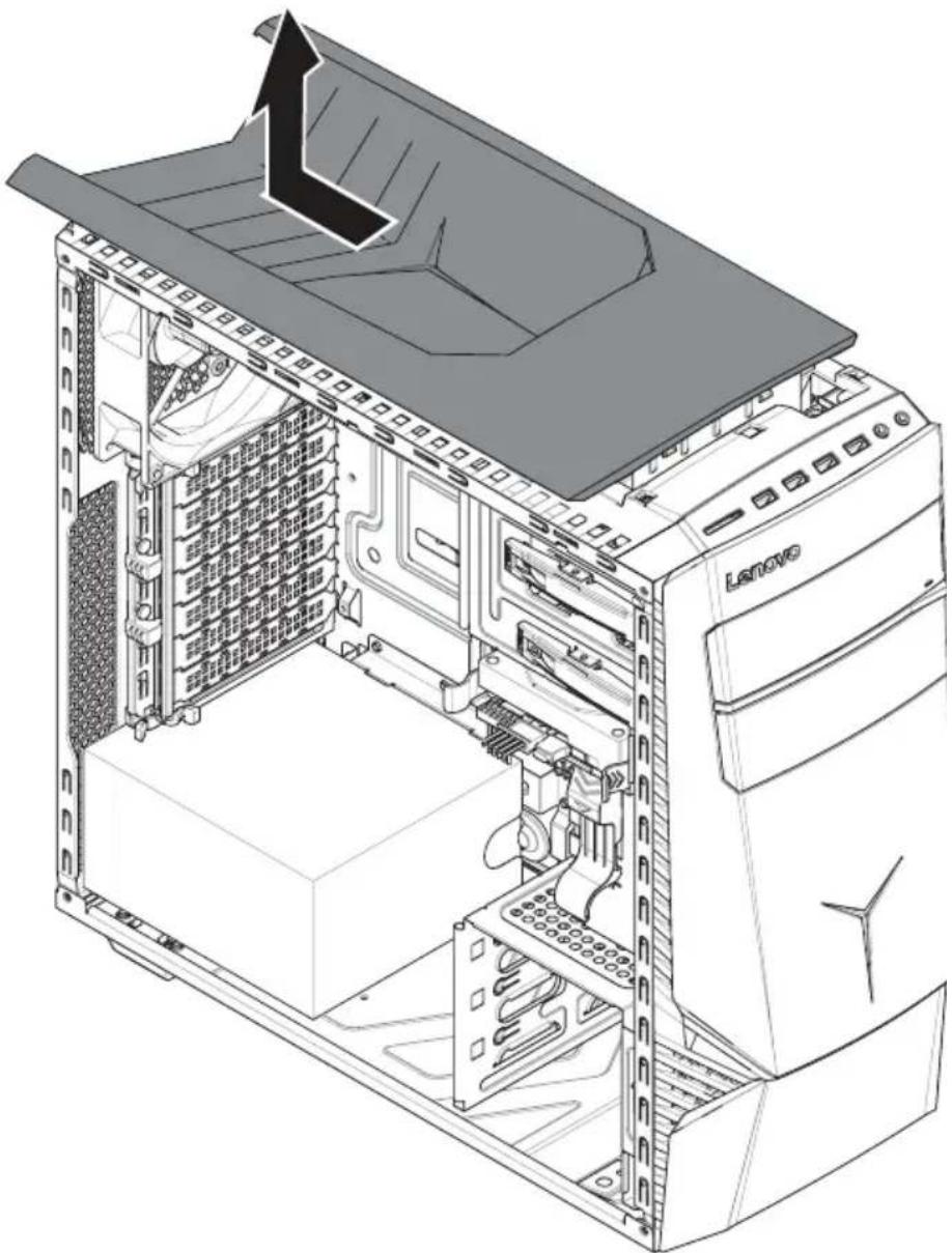 LENOVO Legion Y720T - To remove the top cover: - 2