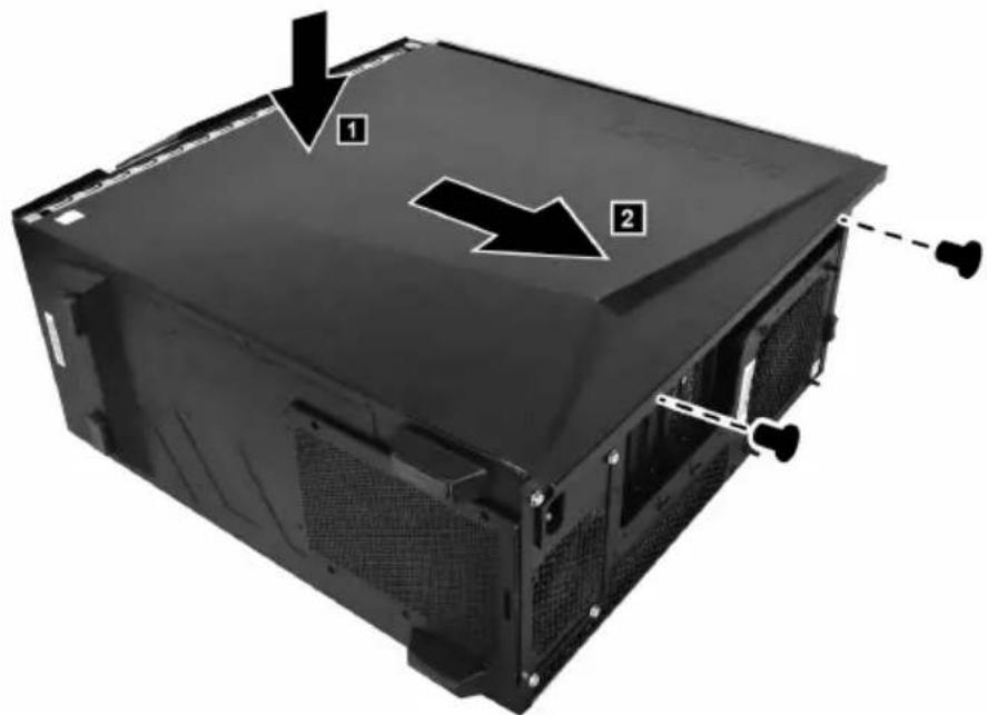 LENOVO Legion Y720T - To remove the computer cover ii: - 1
