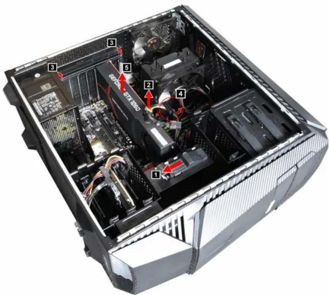 LENOVO Legion Y720T - Replacing a graphics card - 1