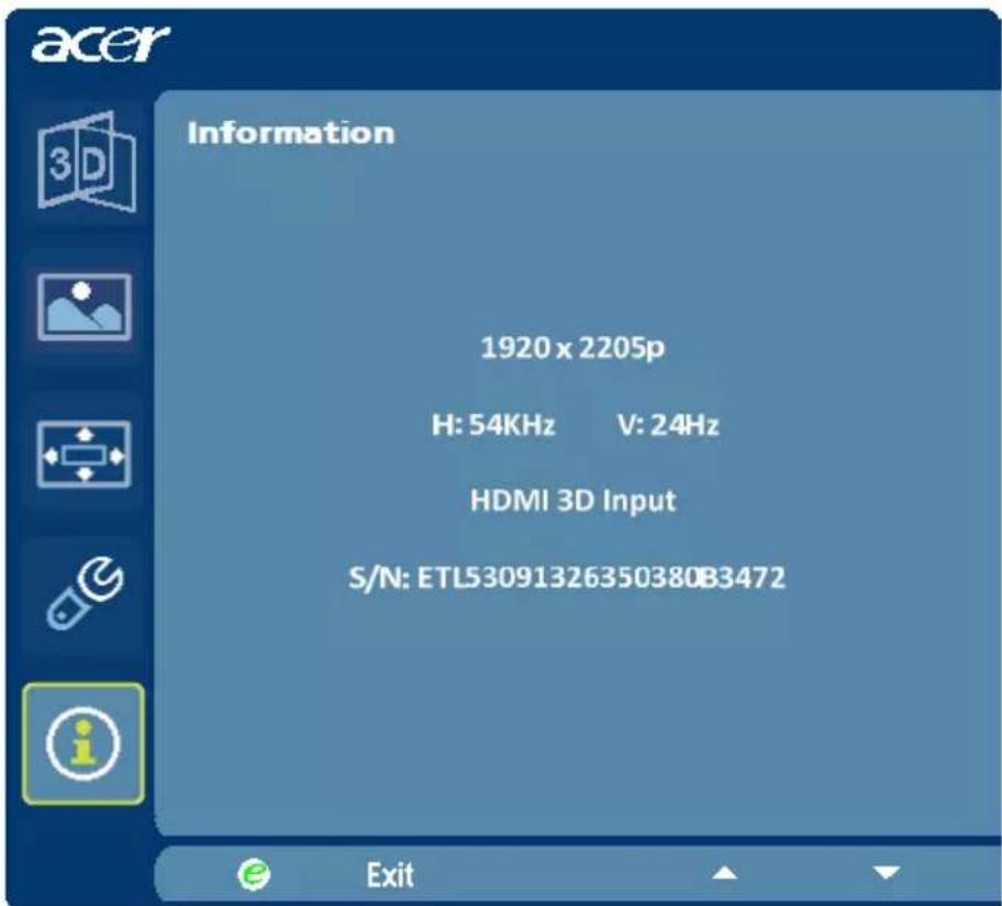 ACER HR274H - Productinformation - 1