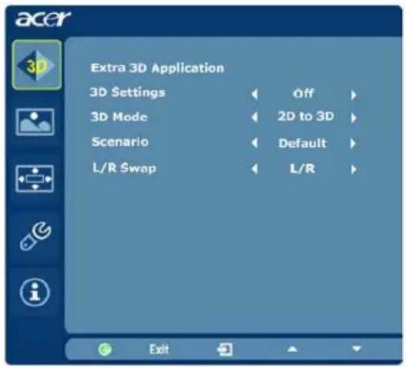 ACER HR274H - Adjusting the OSD settings - 2