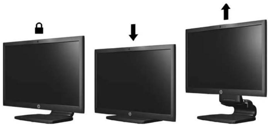 HP Advantage LA2206x - Adjusting the Monitor - 4