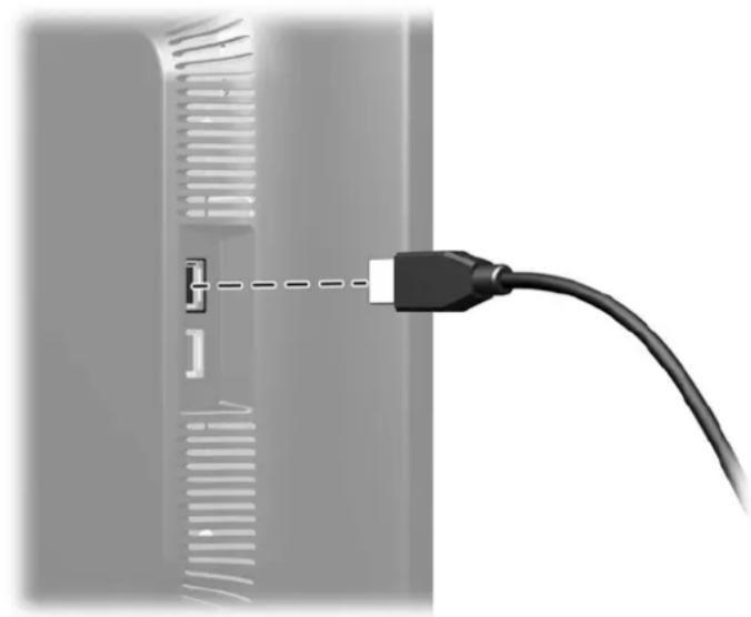 HP Advantage LA2206x - Connecting USB Devices - 2