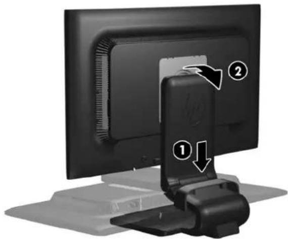 HP Advantage LA2206x - Unfolding the Monitor Pedestal Base - 2