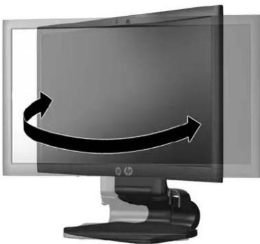 HP Advantage LA2206x - Adjusting the Monitor - 2
