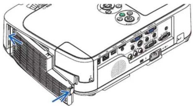 NEC NP-M311X - Put the filter unit back to the projector cabinet. - 1