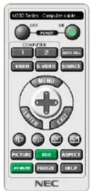 MOSO Series Computer cable OFF ON POWER COMPUTER 1 2 INFO/ML VIDEO S-VIDEO SOURCE MENU ENTER EXIT PICTURE SCO ASPECT AVENIX FRIEZE HELP NEC