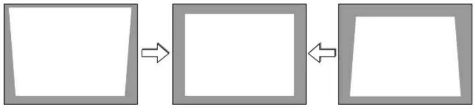NEC NP-M311X - ⑥ Correcting Keystone Distortion Manually - 1