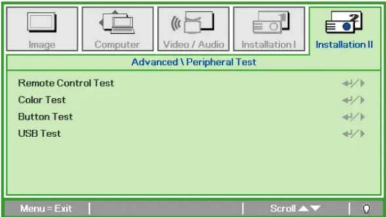 VIVITEK D330WX - Peripheral Test - 1