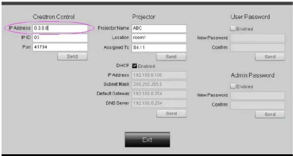 VIVITEK D330WX - Specsheet for "RS232 by TELNET": - 1