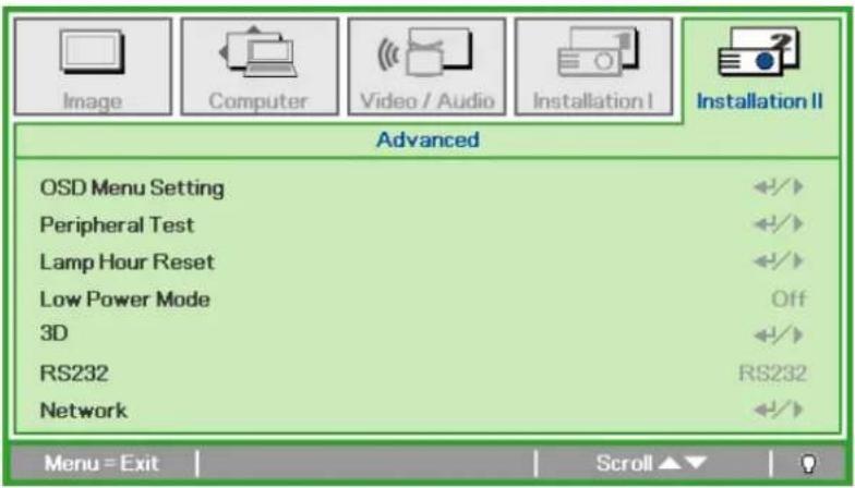 VIVITEK D330WX - Advanced Feature - 1