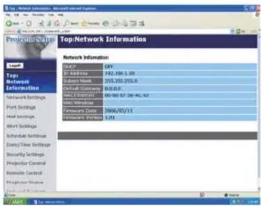 Top: Network Information Top:Network Information Network Information OK? OK? IP Address 192,168,1.10 Submit Mask 255,255,255.0 Default Security 0,0,0,0 MAC Connects 80-88 87 36-AC, 82 MAC Windows Hardware Date 2006/05/11 Hardware Version 1.01