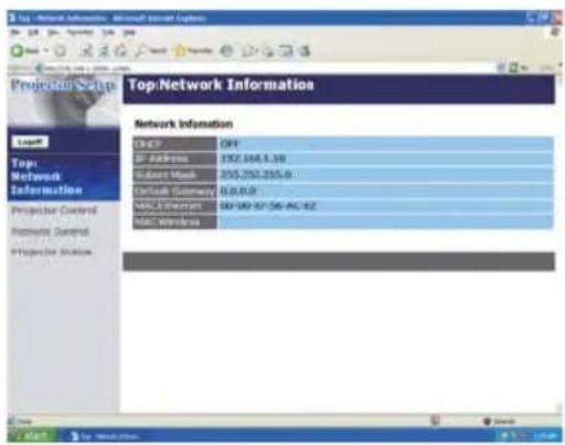 Top Network Information Network Information CHKP OFF IP Address 192.168.1.38 Subject Mask 355.250.255.0 Default Geometry 0.0.0.0 MAC Desktop 00:00:07:06:AC:42 MAC Wireless