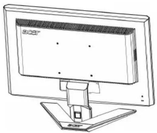 ACER Excel X193 - Attaching / Removing the Base - 1