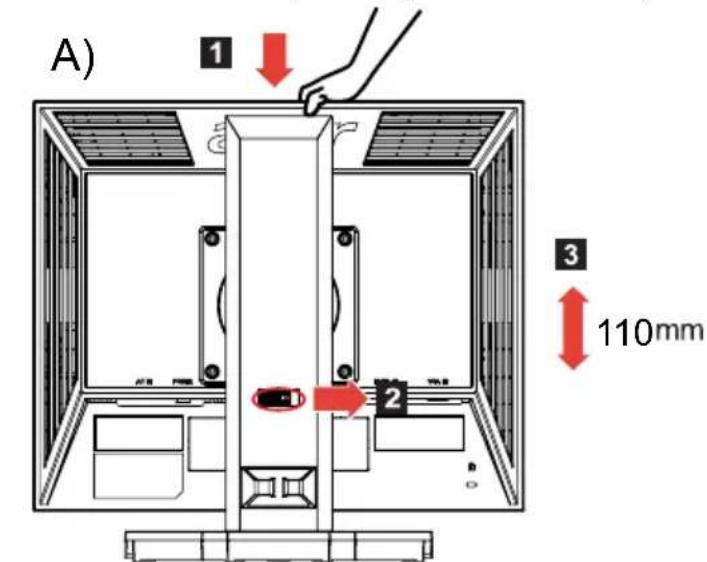 ACER Business B193 - • Height Adjustment Height Adjustment - 1
