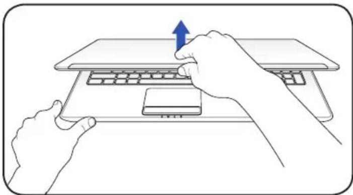 ASUS UL50 - Opening the LCD display panel - 1