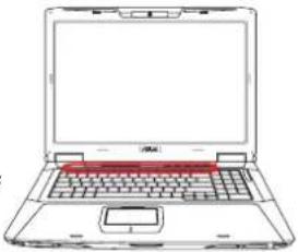 ASUS ROG G71G - Colored Hot Keys - 1