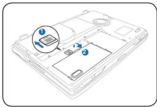 ASUS ROG G71G - Installing and Removing the Battery Pack - 3