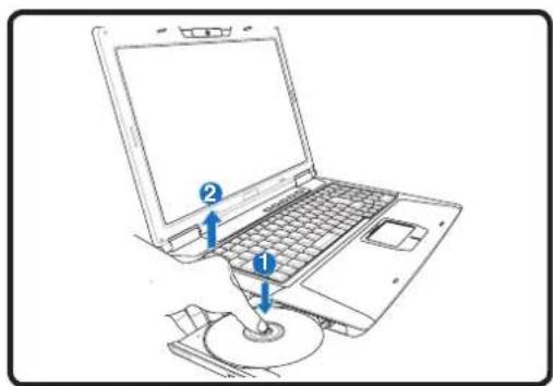 ASUS ROG G71G - Removing an optical disc - 1