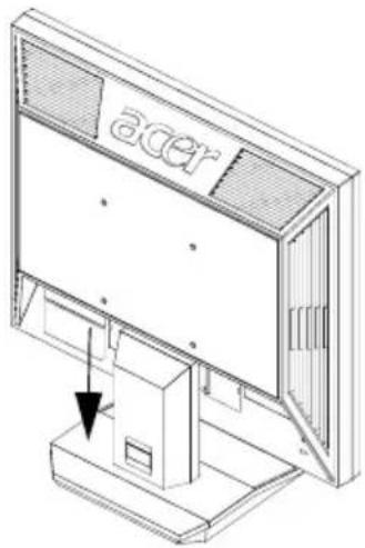 ACER Value V223W - Removing: - 1