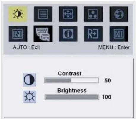 ACER AL2023c - OSD menu - 1