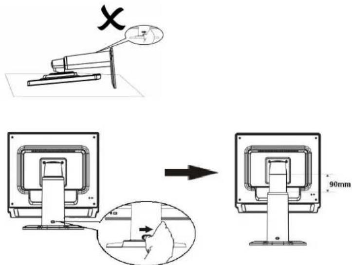 ACER AL2023c - Adjusting the viewing angle (Only AL2023 h/AL2023 r) - 2