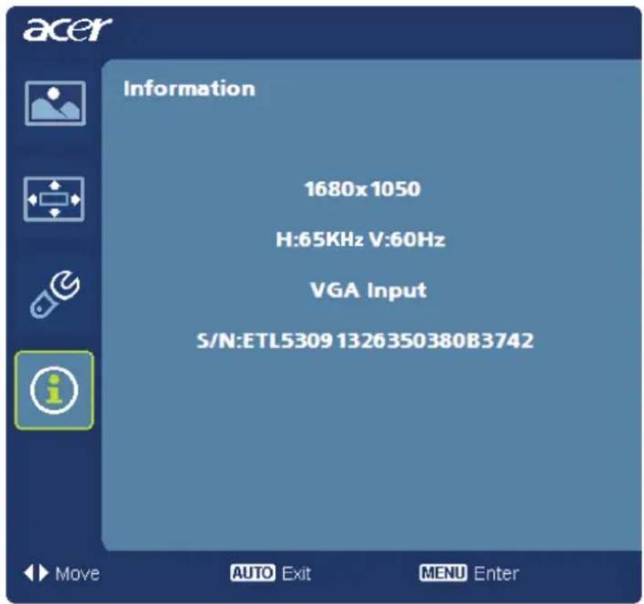 ACER H223H - Product information - 1