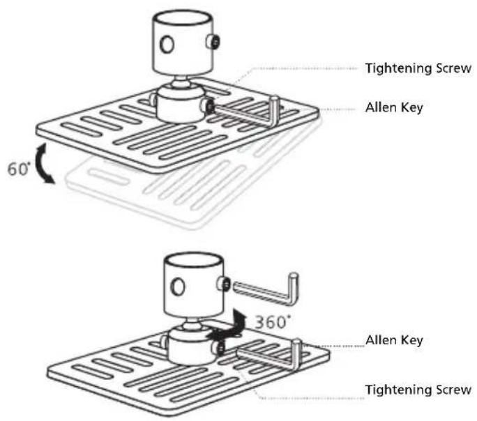 Tightening Screw Allen Key 60° 360° Allen Key Tightening Screw
