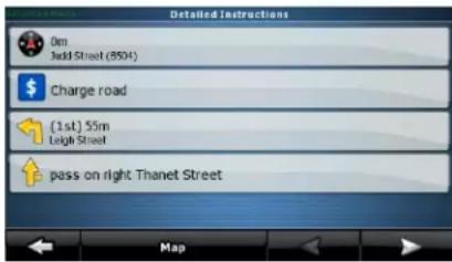 Detailed Instructions Om HOLD STREET (8504) $ Charge road (1st) 55m Leigh Street pass on right Thanet Street Map